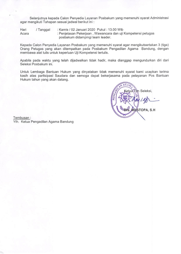 Hasil Verifikasi POSBAKUM 2