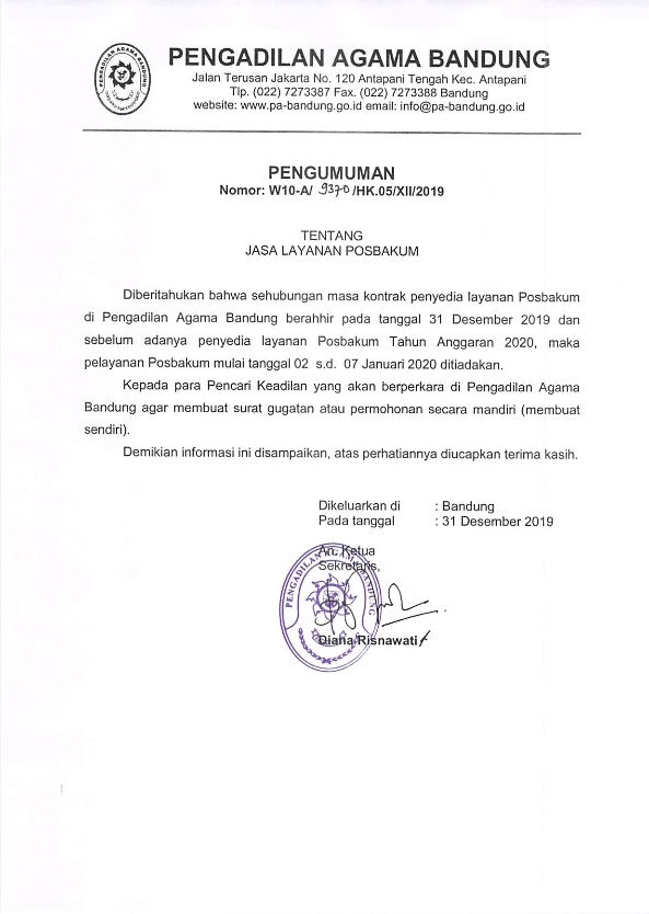 Pengumuman