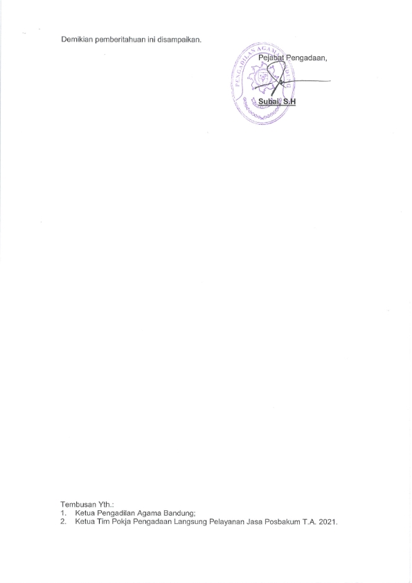 Pengumuman Hasil Verifikasi 002