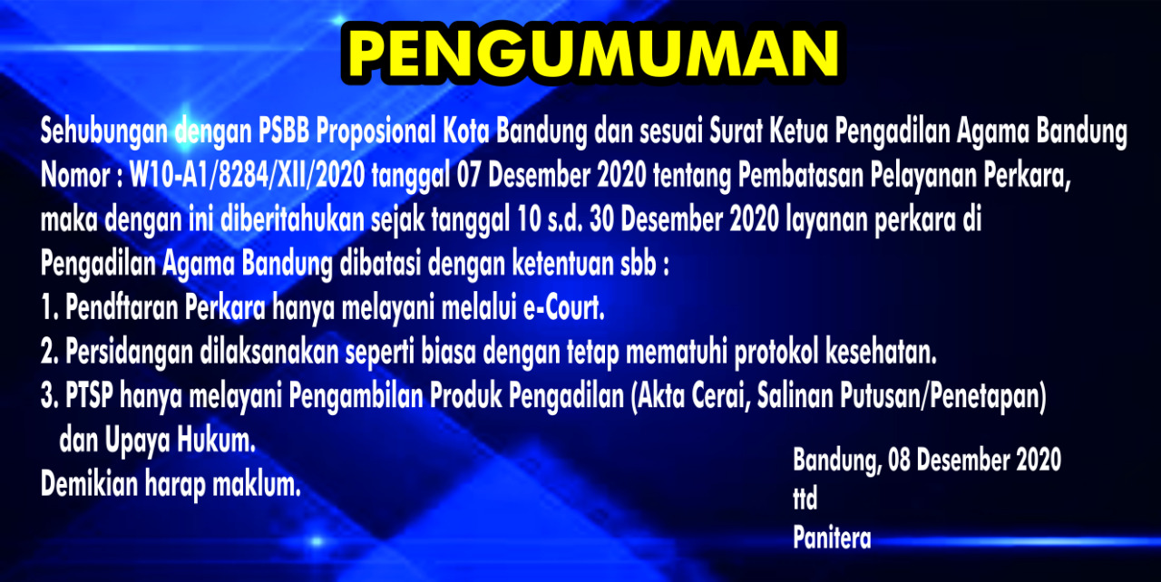 Pengumuman PSBB