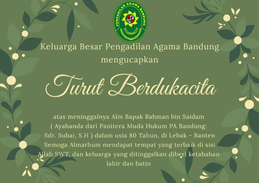 Turut Berduka Cita