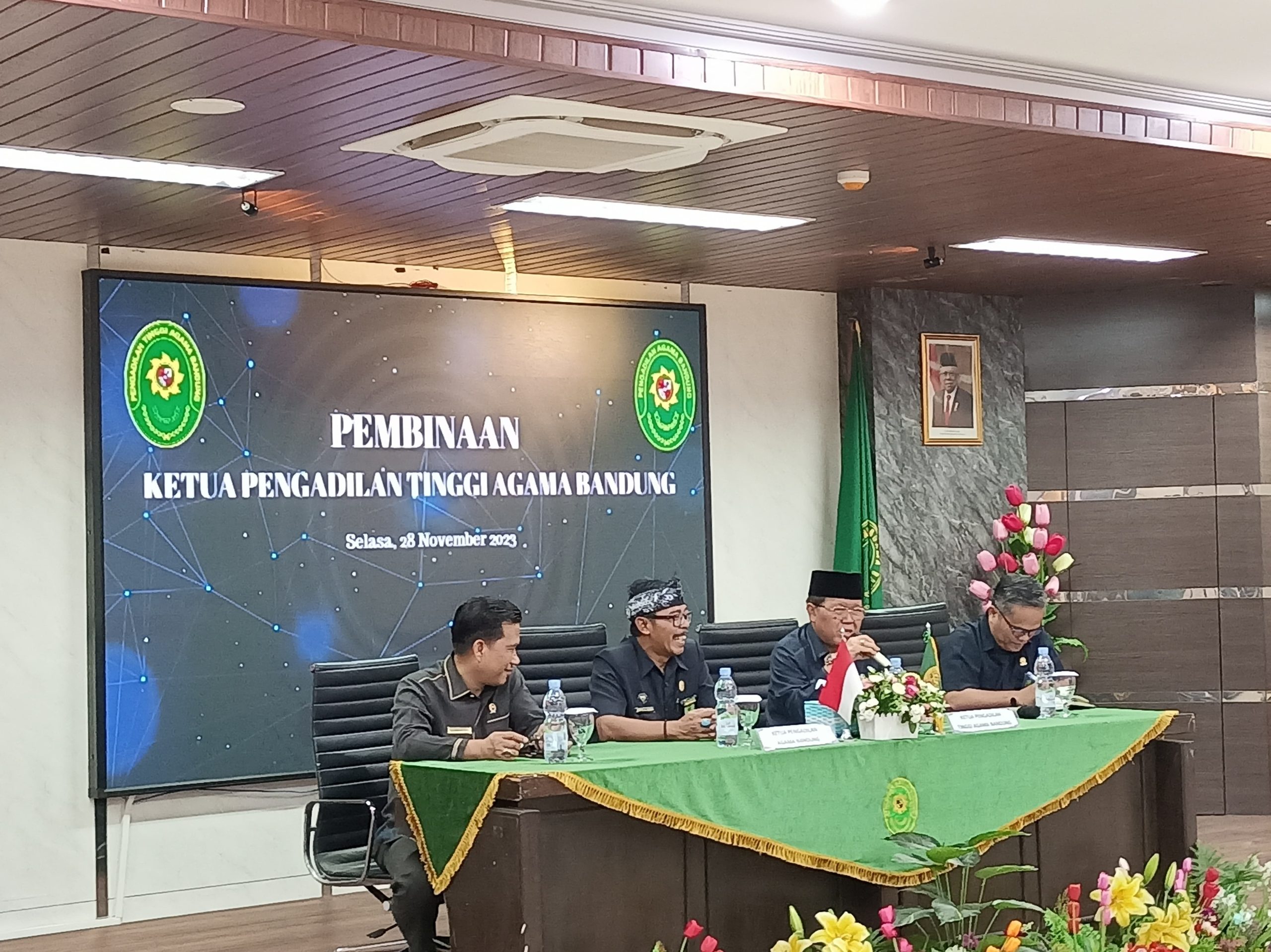 Sidak dan Pembinaan Ketua Pengadilan Tinggi Agama Bandung